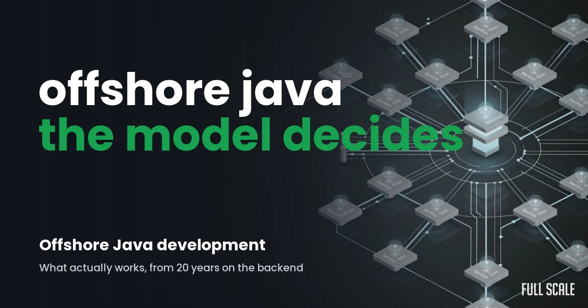 offshore-java hero, Full Scale
