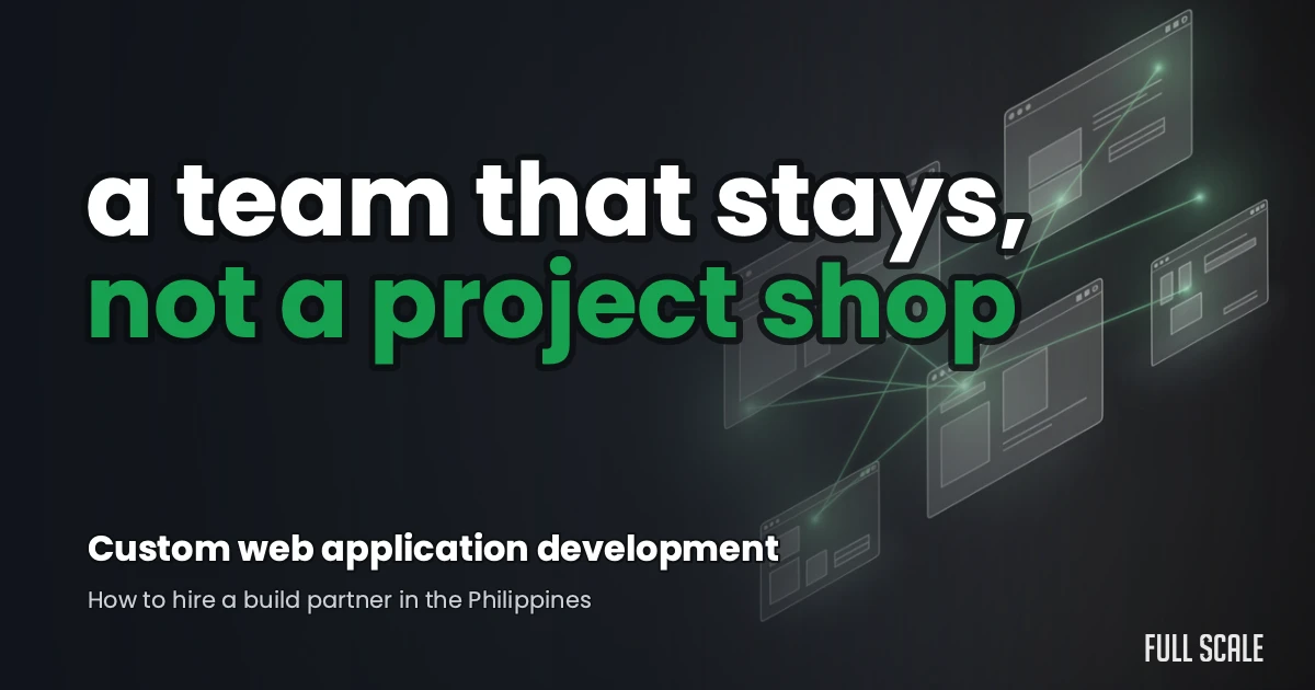 custom-web-application-development-company hero, Full Scale