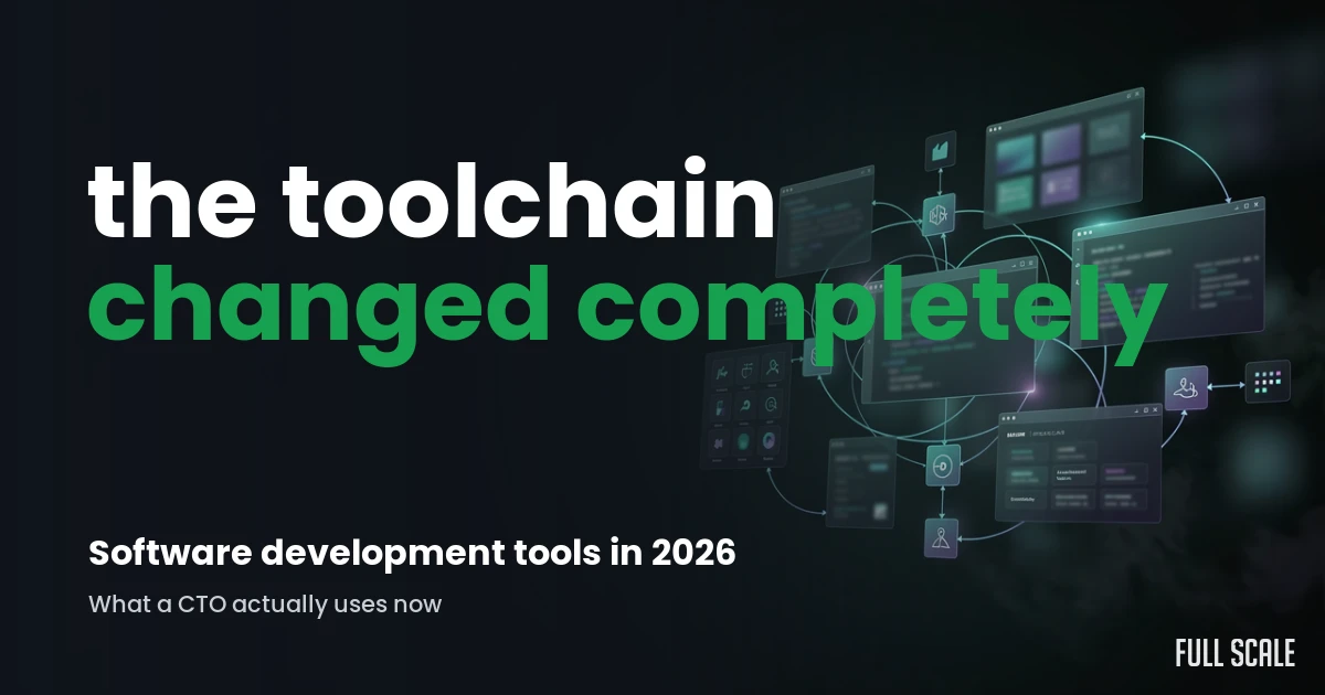 Software development tools in 2026: the toolchain changed completely, what a CTO actually uses now
