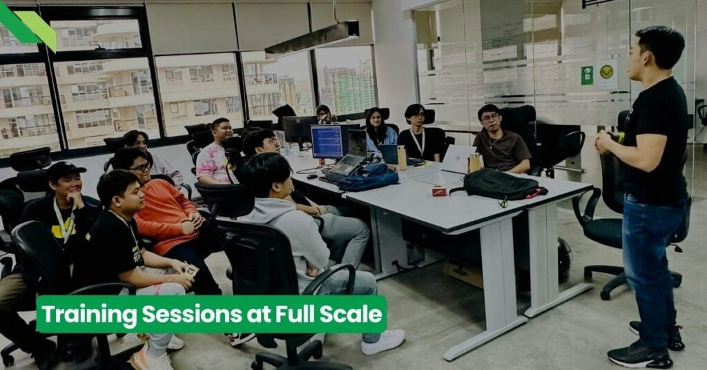 Full Scale training session with our Head of Software Development