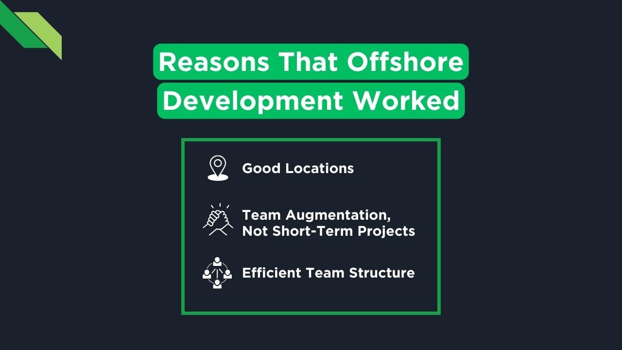 Reasons that Offshore Development Works