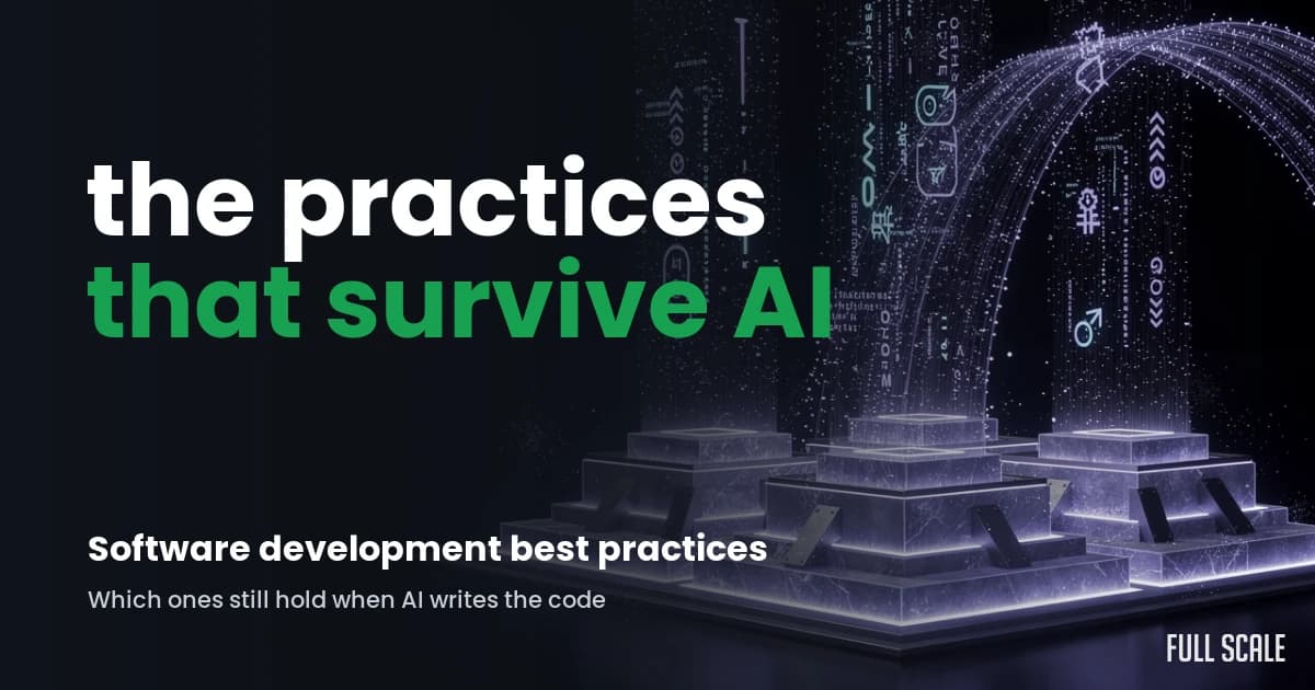 best-practices-for-software-development hero, Full Scale