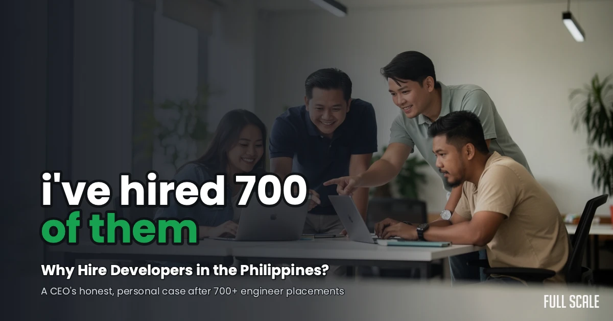 Why hire developers in the Philippines - Full Scale team collaborating