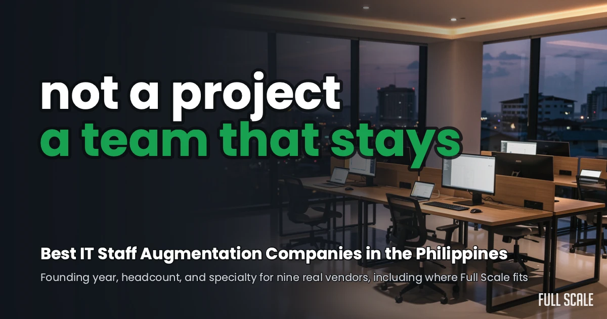 Best IT staff augmentation companies in the Philippines, nine vendors by founding year, headcount, and specialty