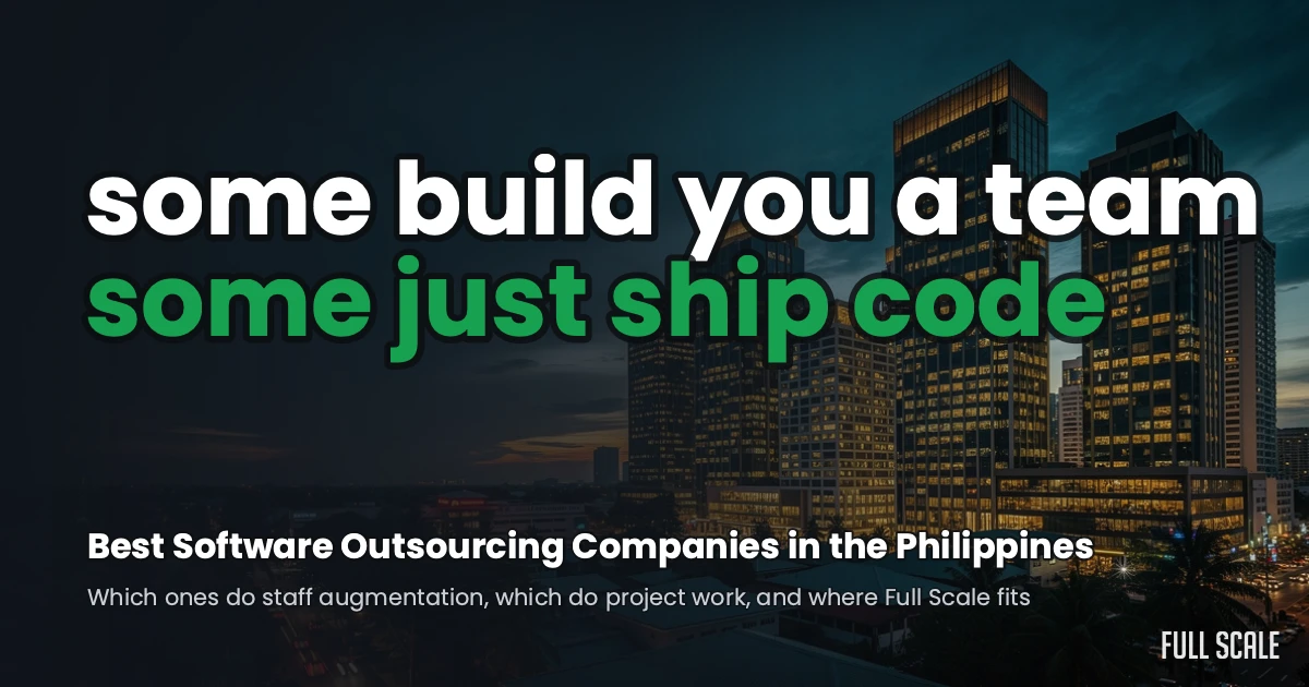 Best software outsourcing companies in the Philippines, staff augmentation versus project outsourcing