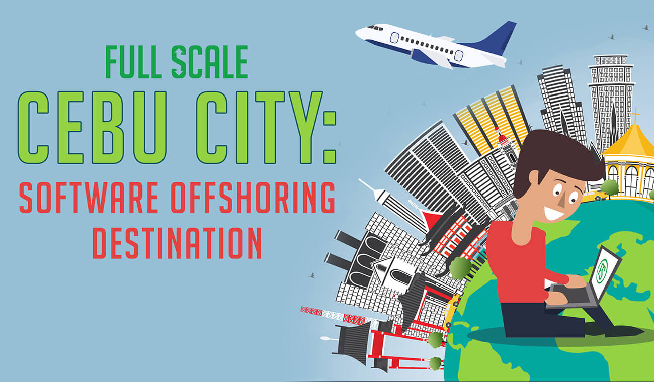 Cebu City: Software Offshoring Destination Offshore developer in Cebu, developing software.