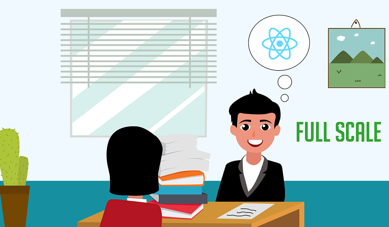 hiring a react developer at Full Scale