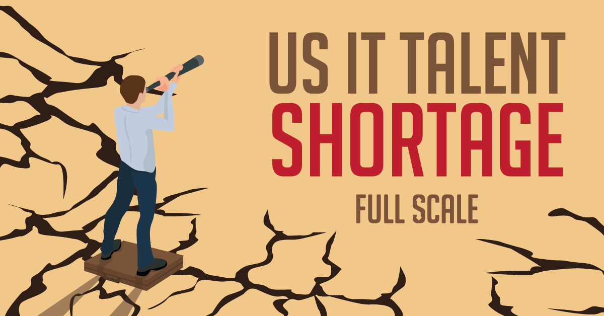 Is there a talent shortage in the US IT sector?